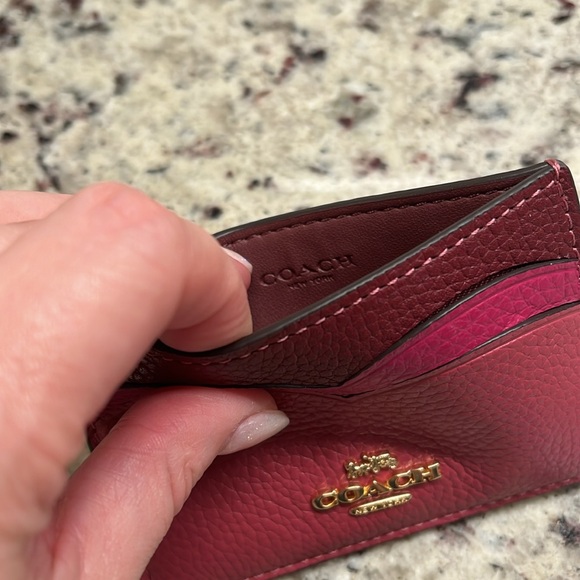Coach Heart Card Case NWT - Picture 6 of 6